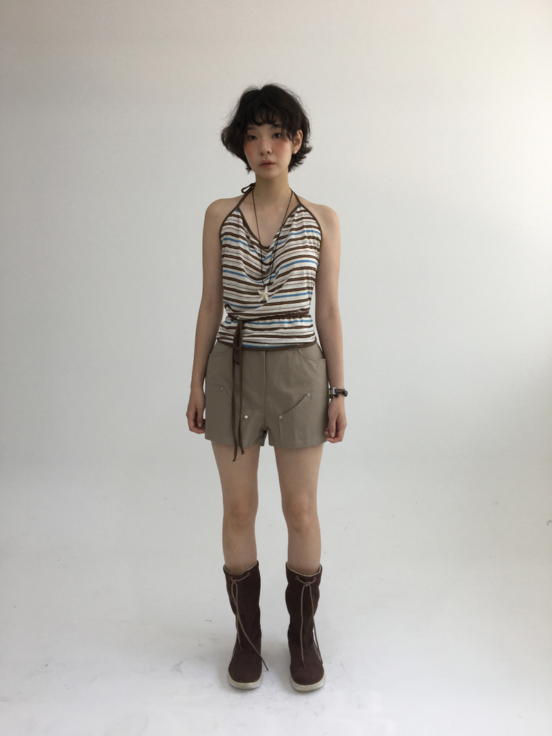 If Strap Halterneck Sleeveless (2color)