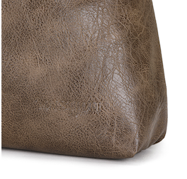 Heather Big Hobo Bag Brown