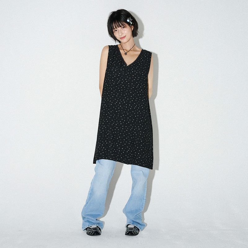 mellotory（メロートリー）の「FLORAL MIDI ONE-PIECE  (Black)（Dresses）」