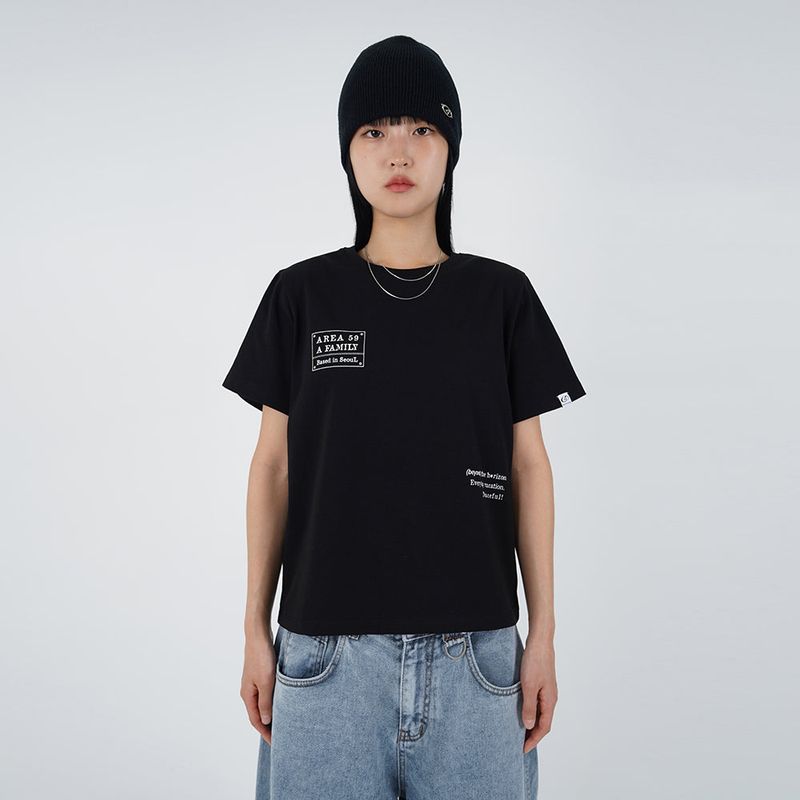 スローガンレギュラーTシャツ