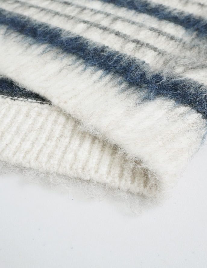 Mohair stripe heavy knit