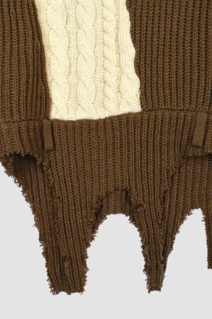 SWITCHING COLOR KNIT