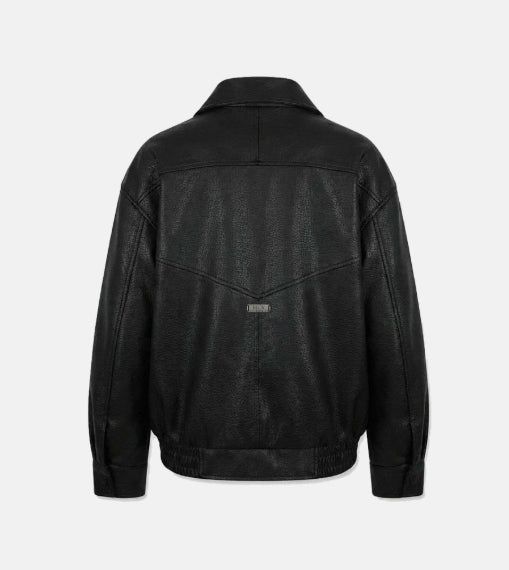 26SS★ [ EEUN MADE] Biker clip leather jumper
