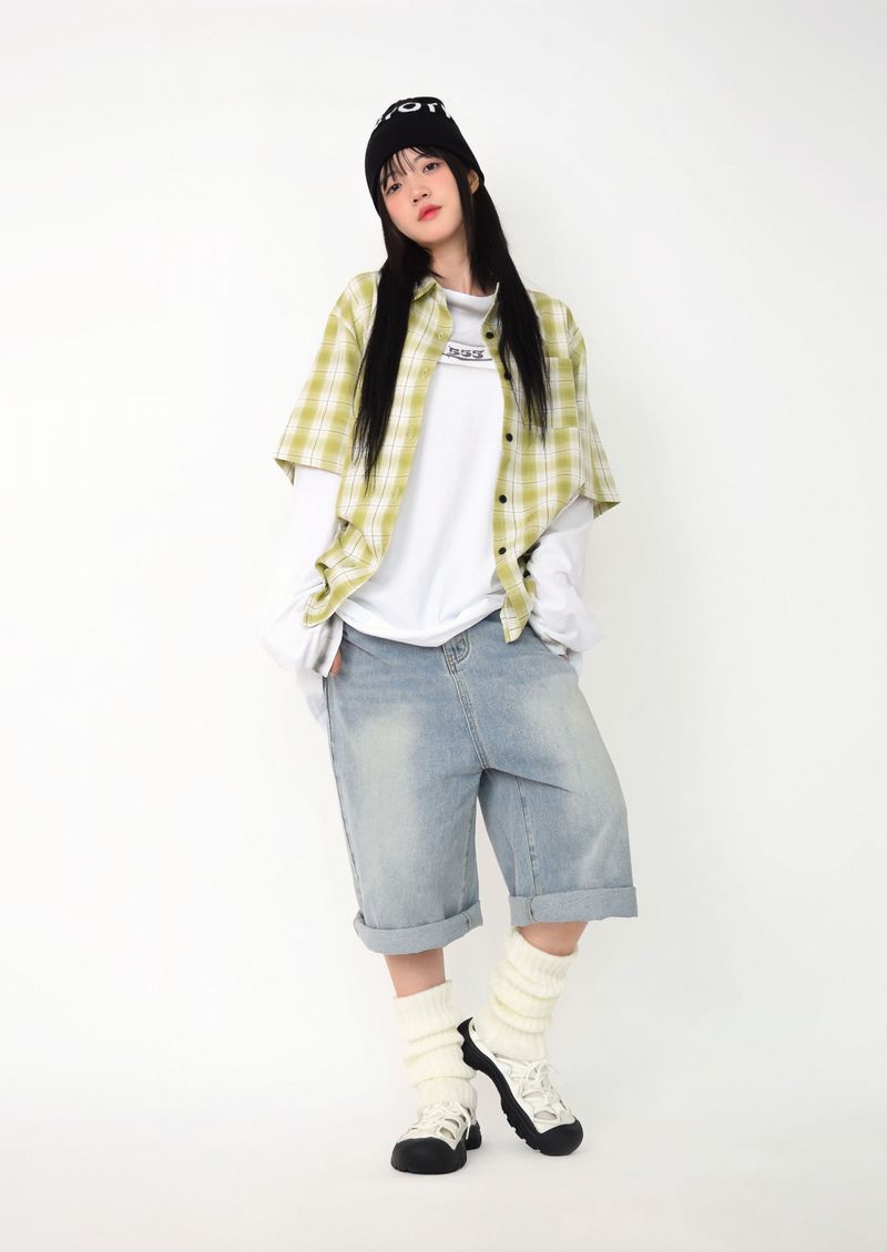 Snug Bermuda pants