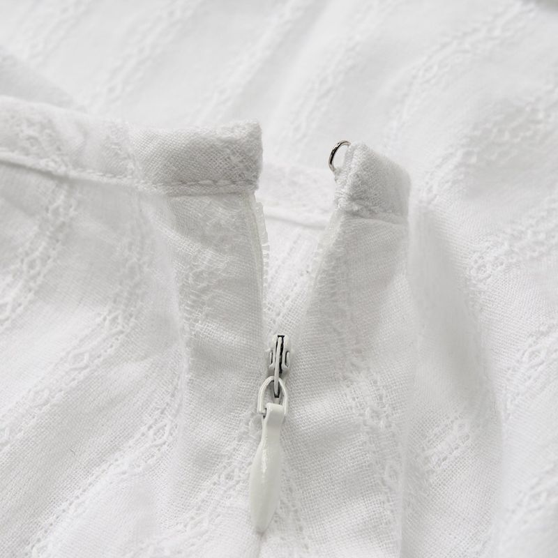 JACQUARD TIERED SKIRT (WHITE)