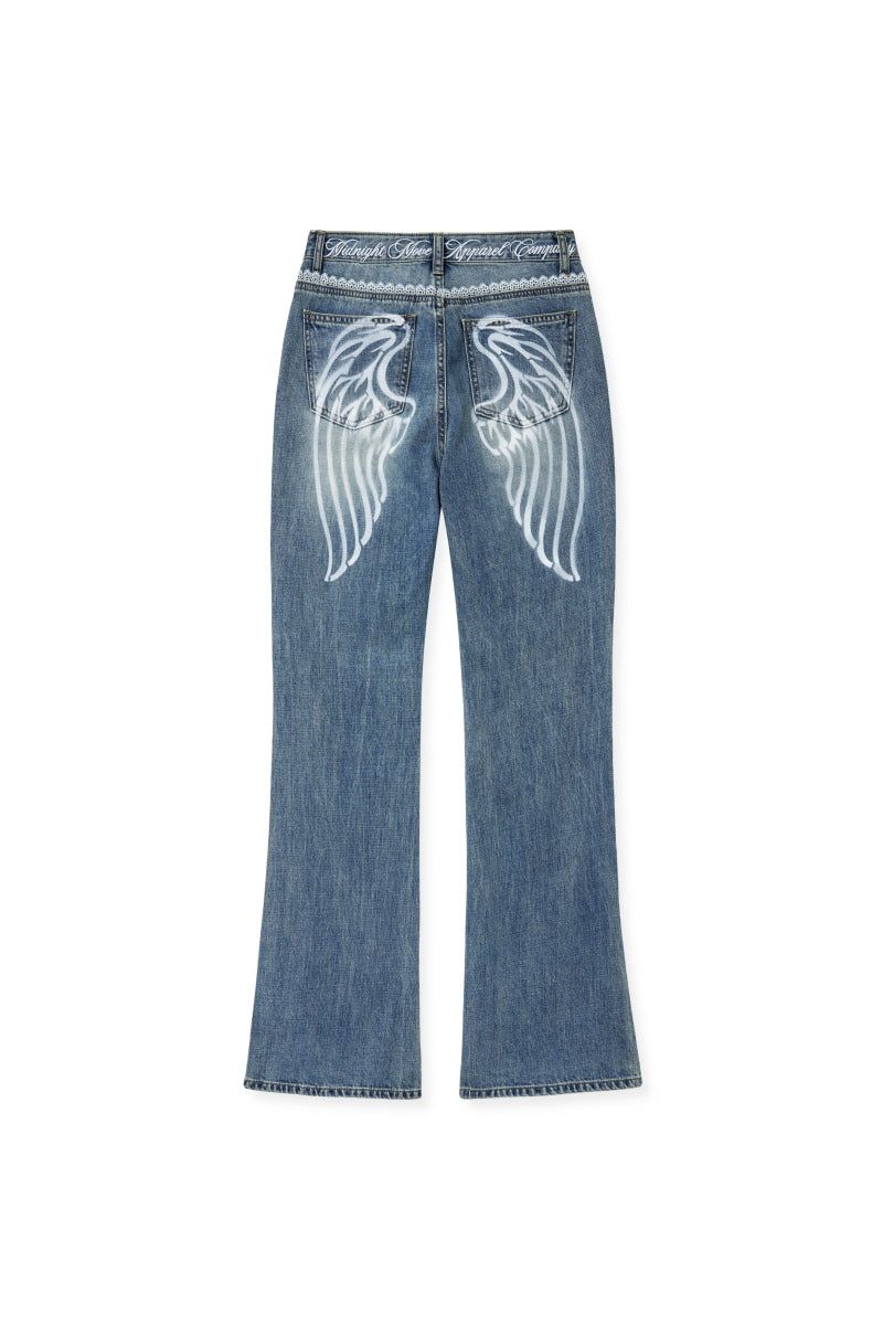 lace bt pants (blue)