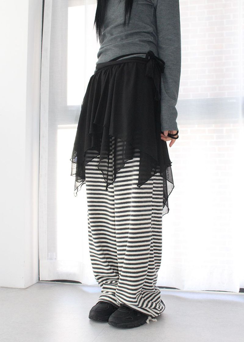 TERRY STRIPE PANTS