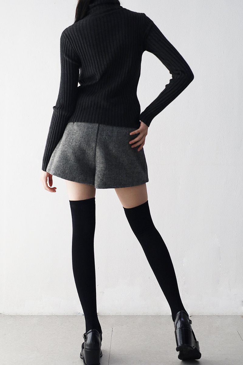 Tully Wool Blend Shorts (Belt Set)