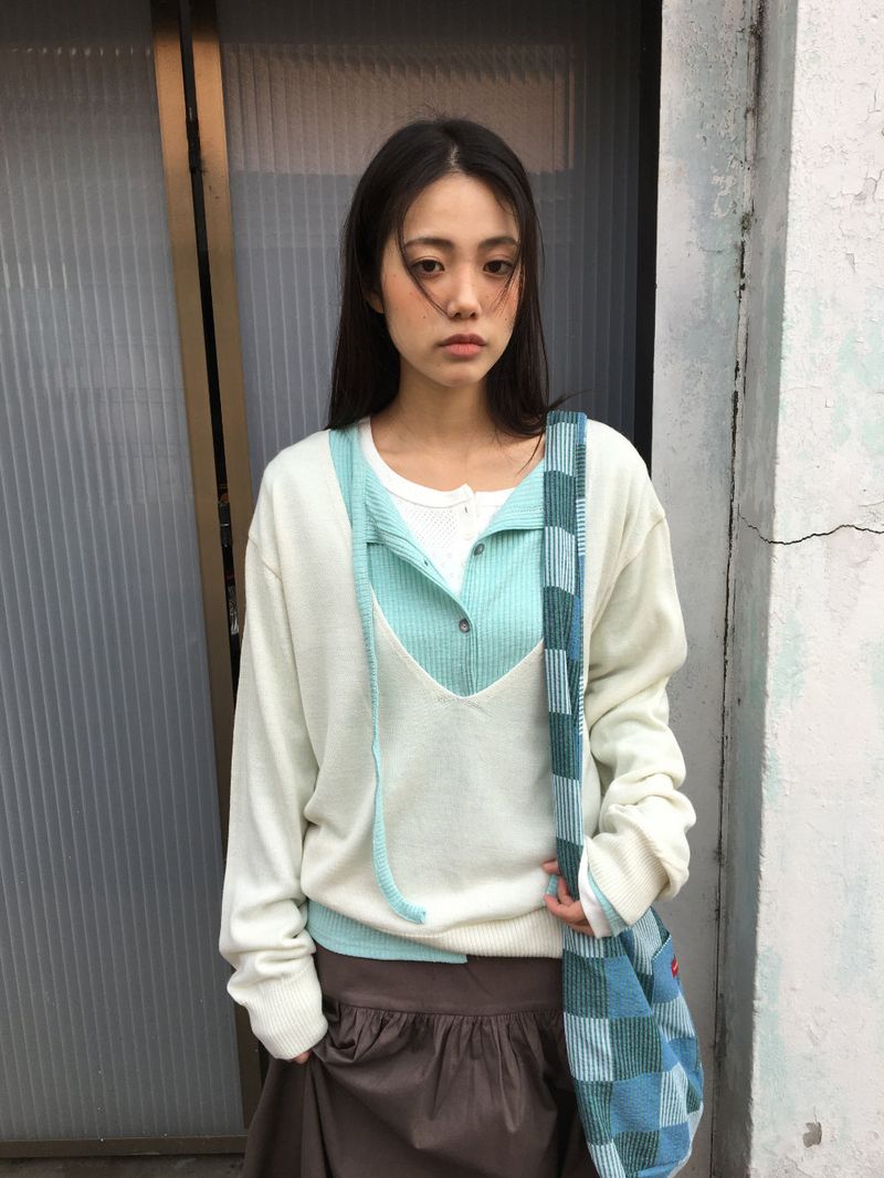 Ribbed Strap Cardigan (6color)
