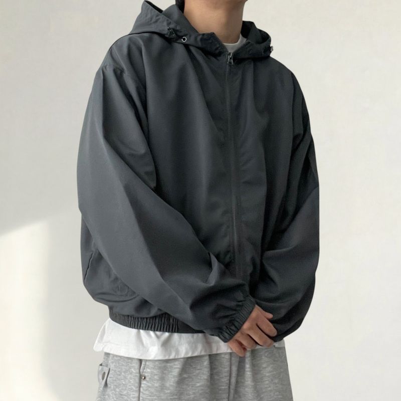 Crush High Neck Hooded Zip-Up Jumper