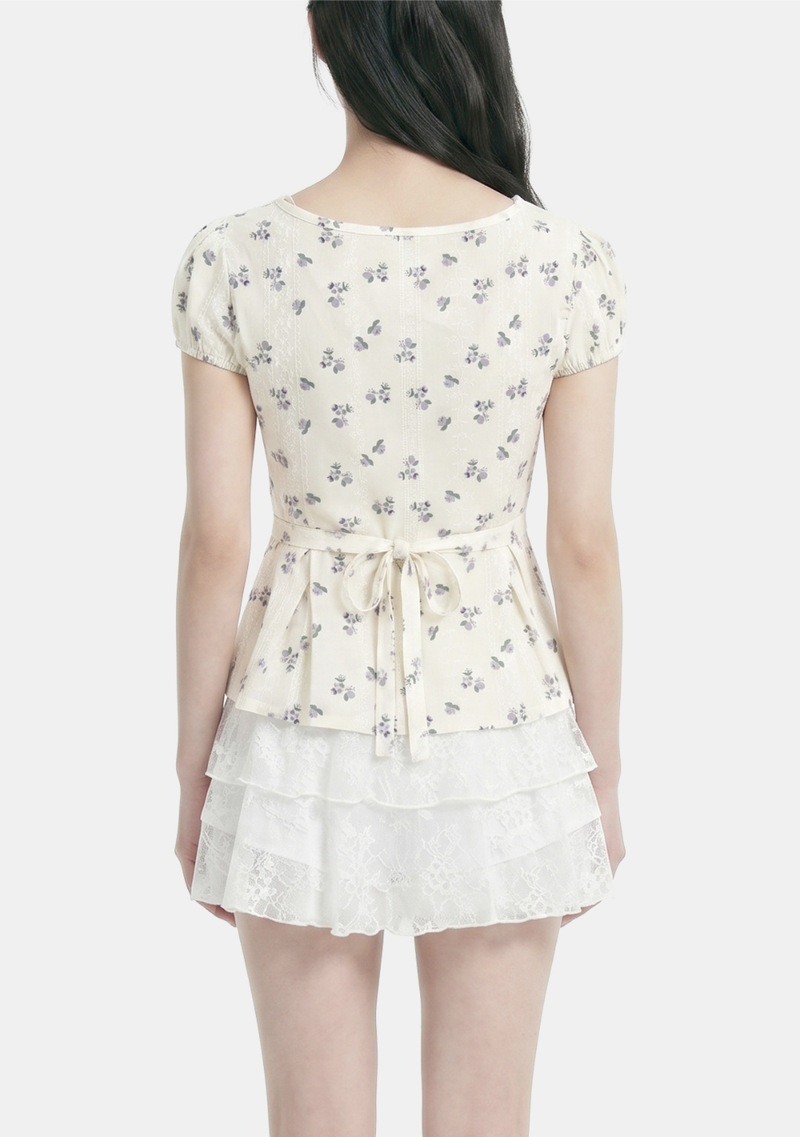 Elina Floral Lace Blouse