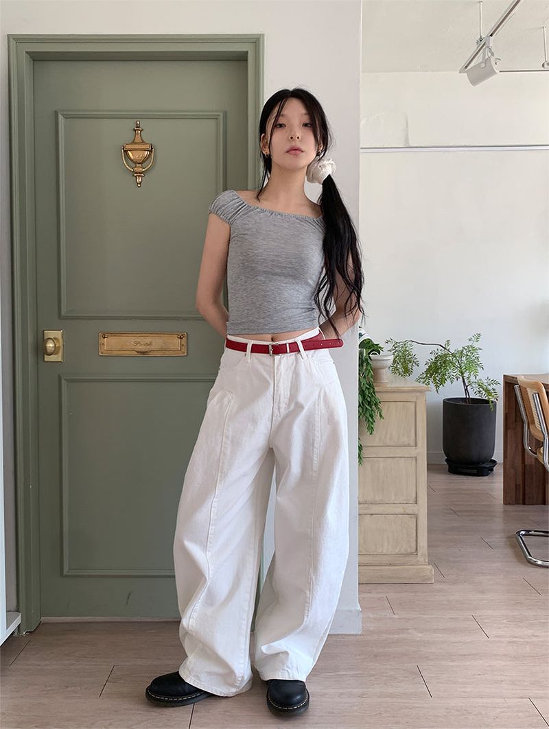 PELVIS PINTUCK BALLOON PANTS (3C)