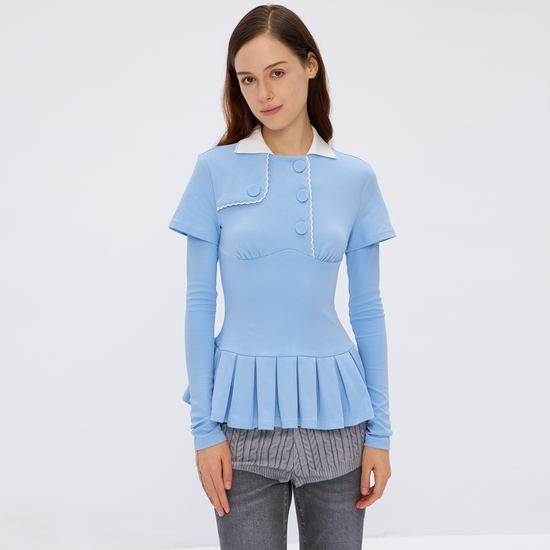 Cotton long sleeved shirt