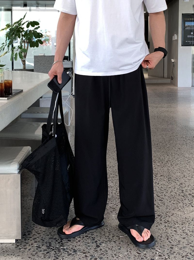 LOOKPLE（ルックプル）の「ルックヘンデスアイリシムクーリングワイドバンディングパンツ（パンツ）」