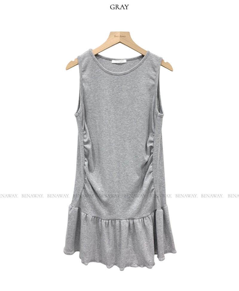 Yudi Sleeveless Frill Mini Dress 3C