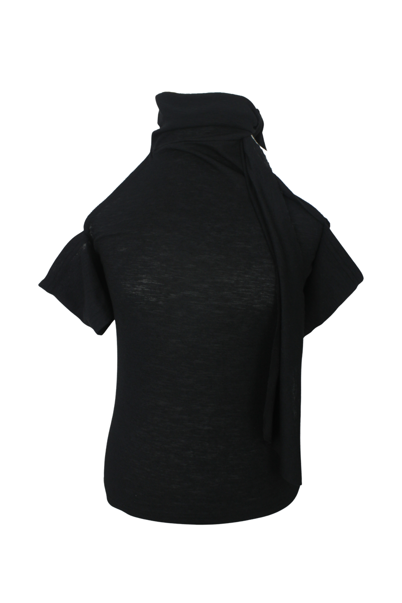 Halter open shoulder T (3color)