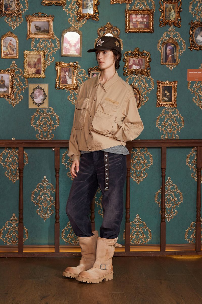 POCKET ARGYLE SHORT JACKET / BEIGE