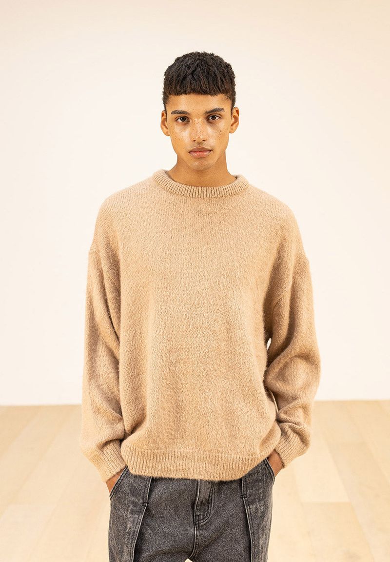 WOOL SOFT MOHAIR OVERSIZED KNIT