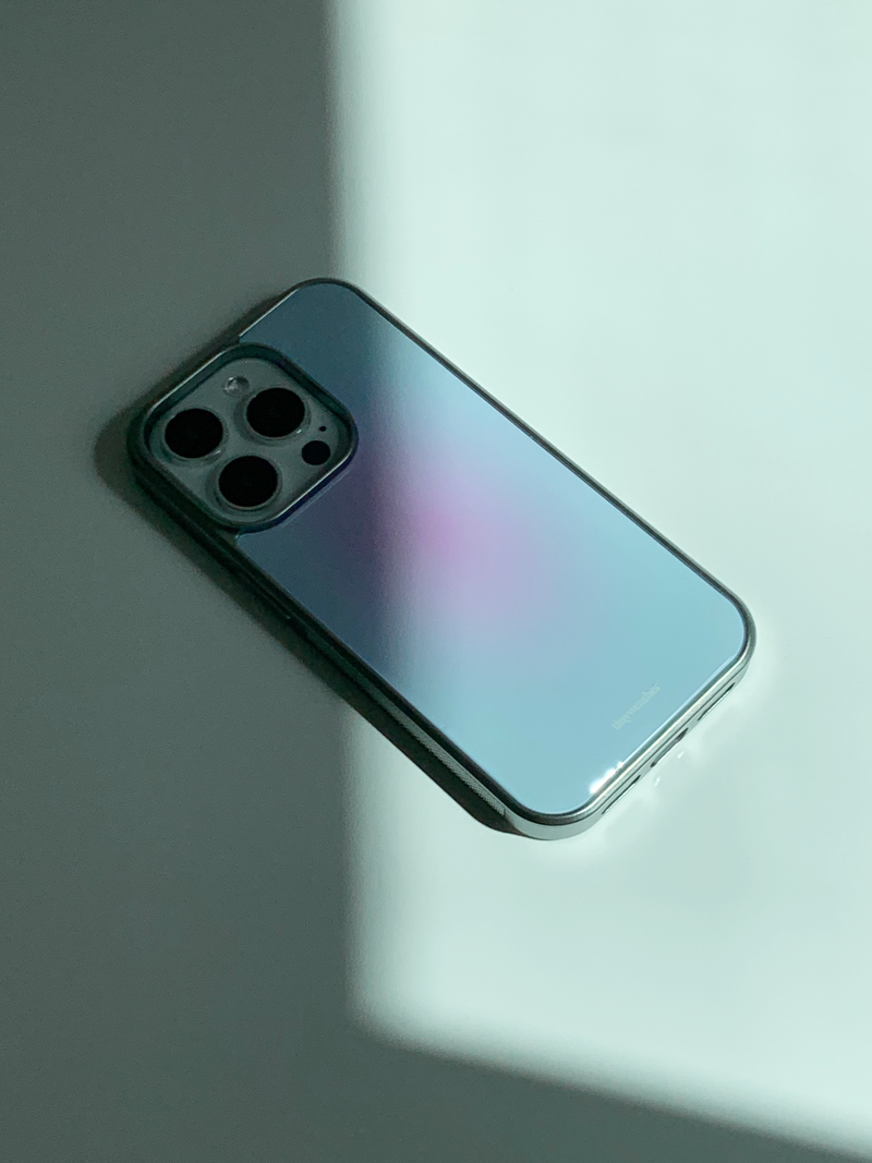 blush epoxy silver case-pink+blue