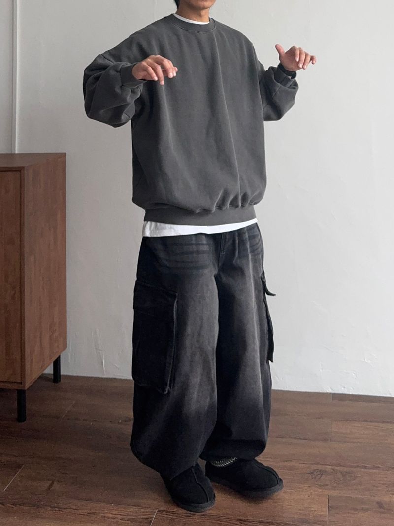 Over Pigment Round Sweatshirt (No.798)