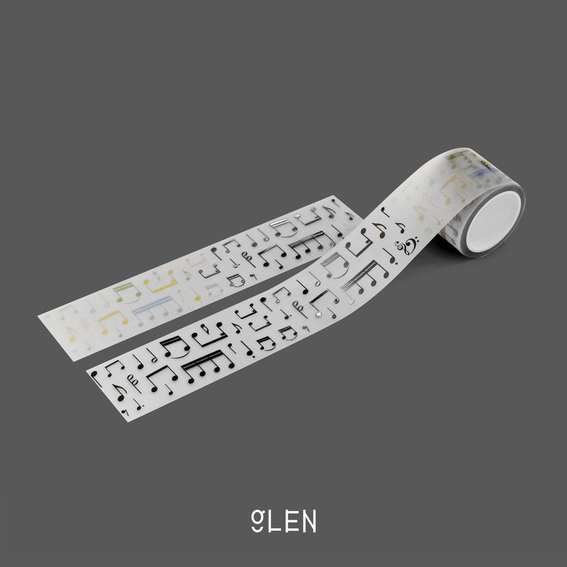 GLENの「PET and Silver Foil Music Kiss Cut Tape（Miscellaneous Goods/Stationery）」