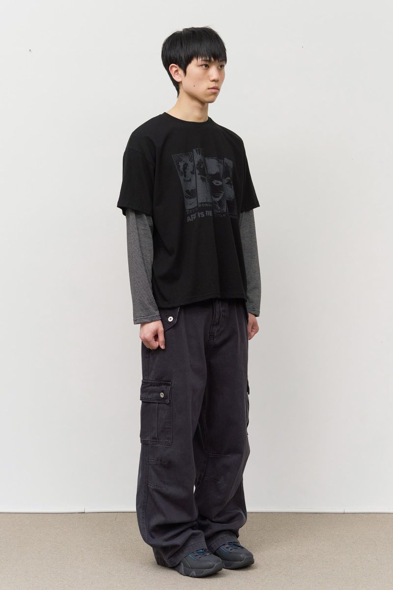 Grunge Rock Layered Longsleeve