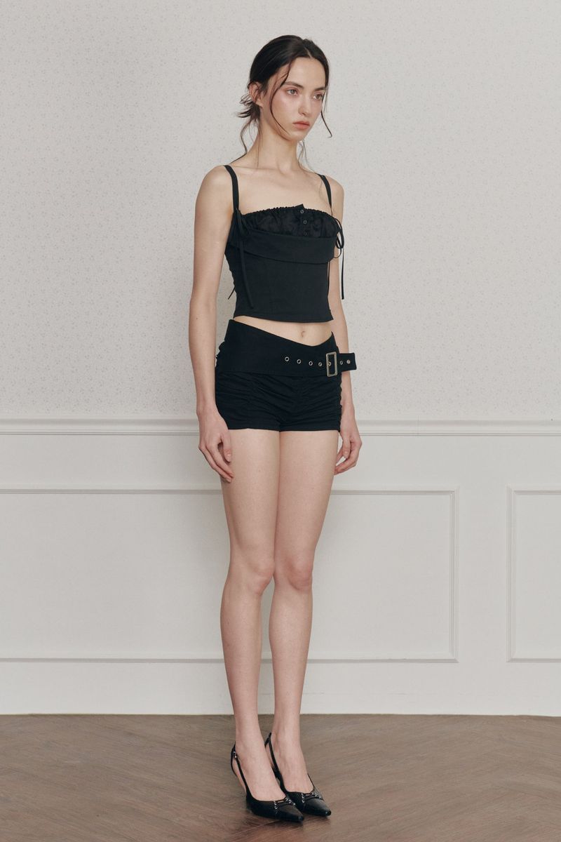 HEART RIBBON TOP (SS ver.) black