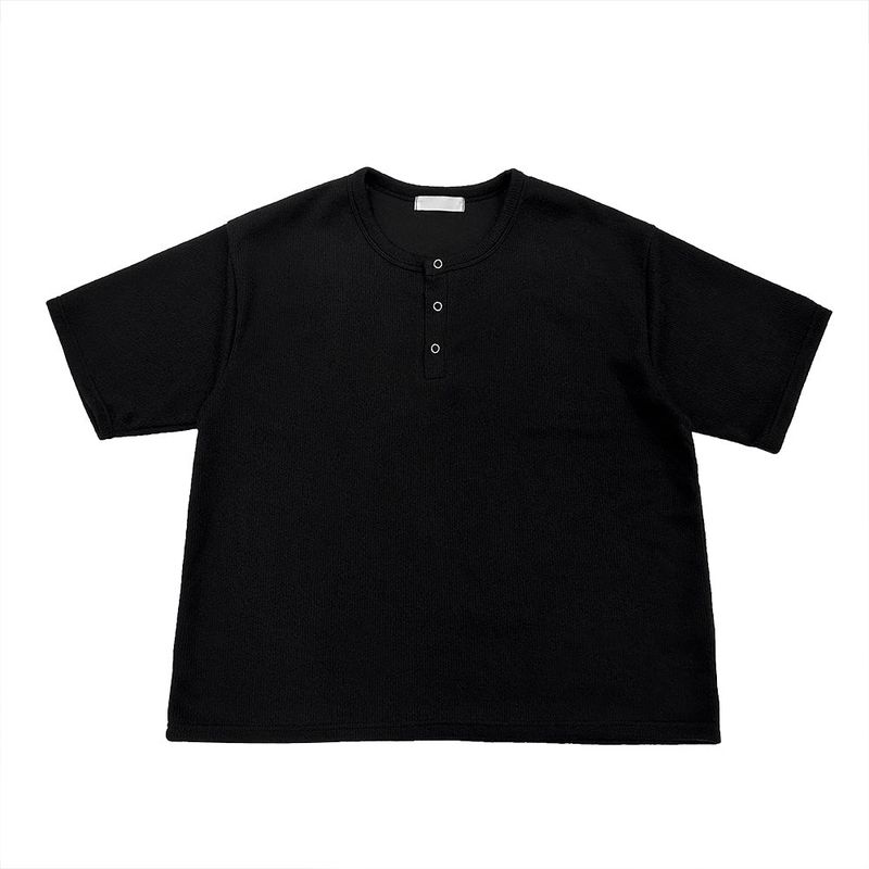 Jetty Henley Neck Half Knit