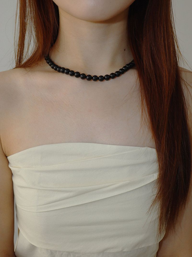 TURNTABLE(ターンテーブル)の「ONYX BALL NECKLACE(Accessories)」