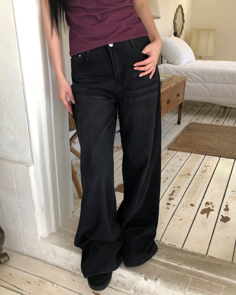 Lumen Low-Rise Wide Denim Pants