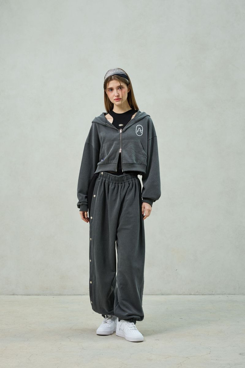 PITA HOOD ZIP-UP / CHARCOAL