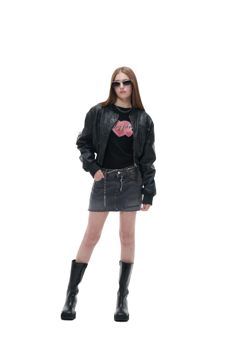 FOLD DENIM-BLACK