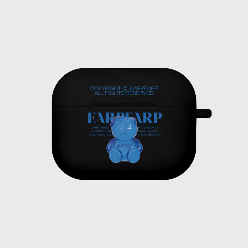 EARPEARP(アプアプ)の「LITTLE JELLY COVY-BLACK(AIR PODS PRO-COLOR JELLY)(Hats)」