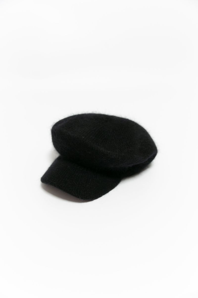 angora knit newsboy cap(6colors)