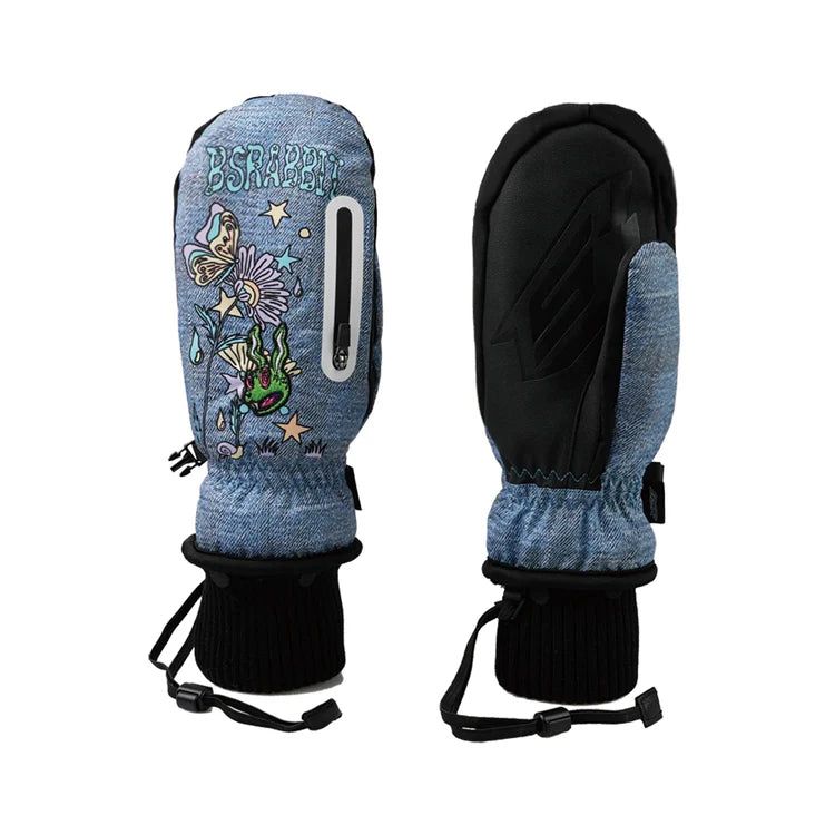 BSRABBIT(ビエスラビット)の「TRIPPY RB WORLD ZIPPER POCKET GLOVE DENIM(Fashion Accessories)」