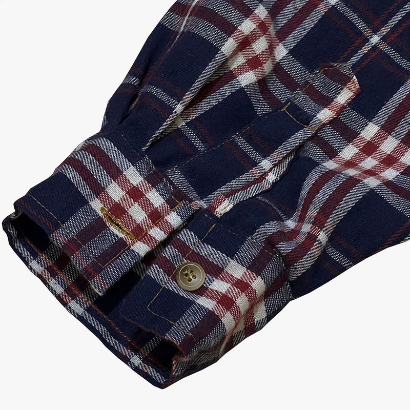 check block denim shirt_blue