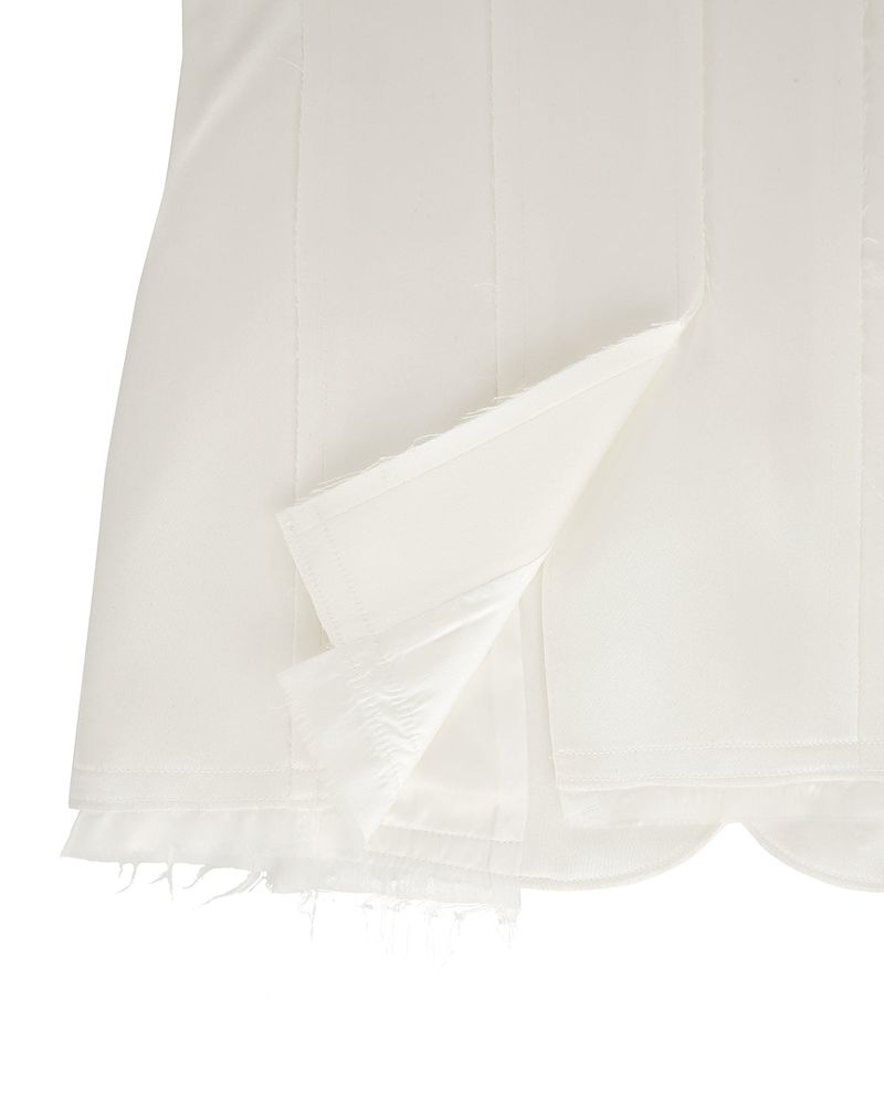 Raw Edge Slim Jacket _ White
