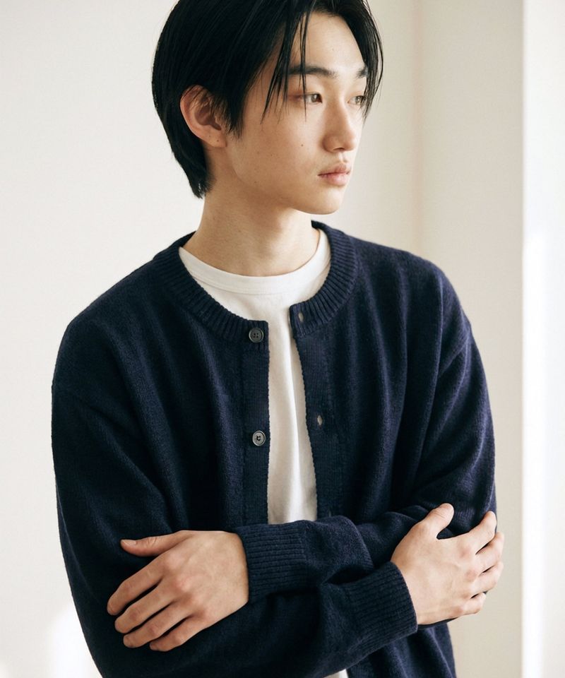 Usual Button Knit Cardigan - 4COLOR