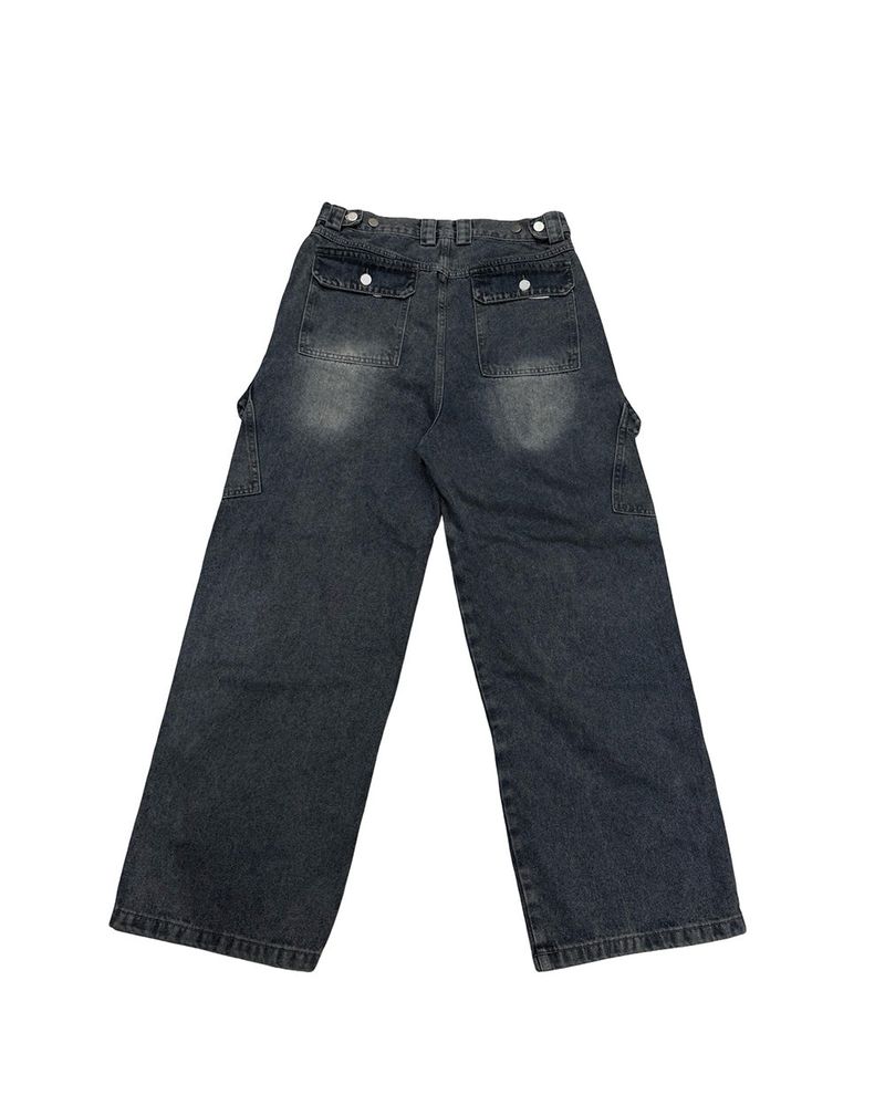 Curt Cut Cargo Wide Denim