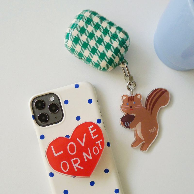 Chubby Cheeks Squirrel Keyring