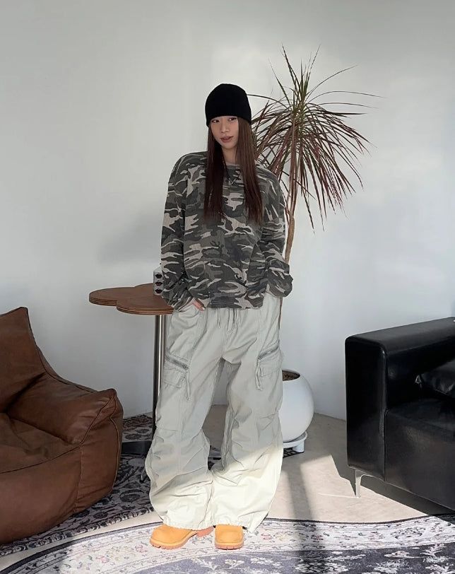 Fren Camo Waffle Long Sleeve