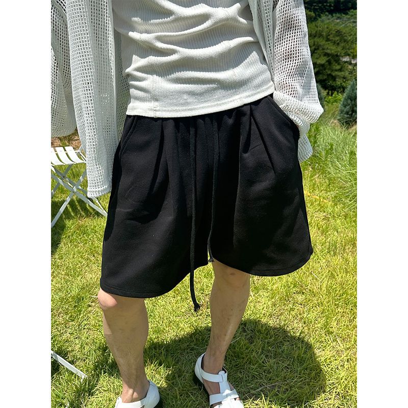 [PREMIUM] Essential pin tuck half pants (4color)