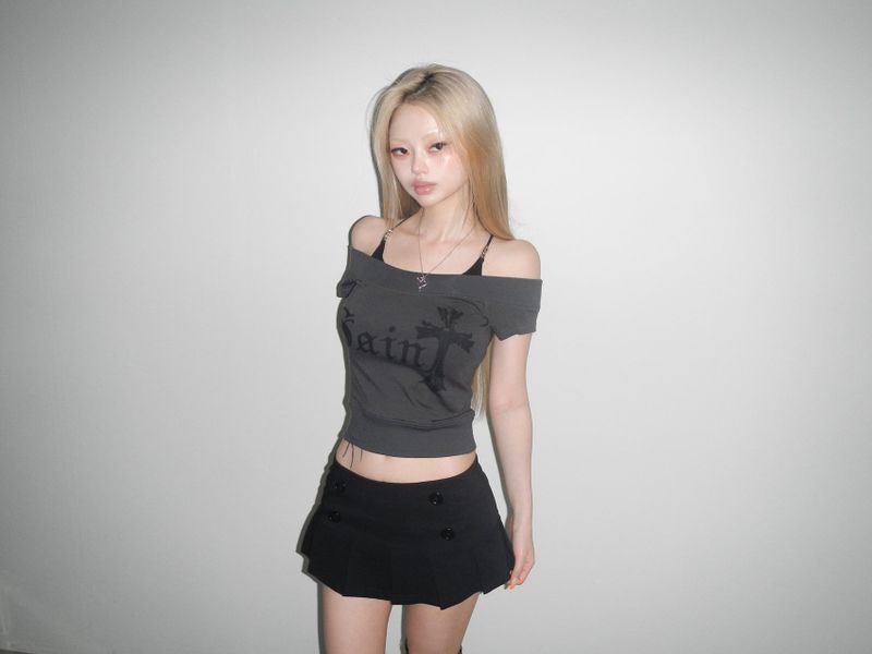 saint scoop neck top (5 color)