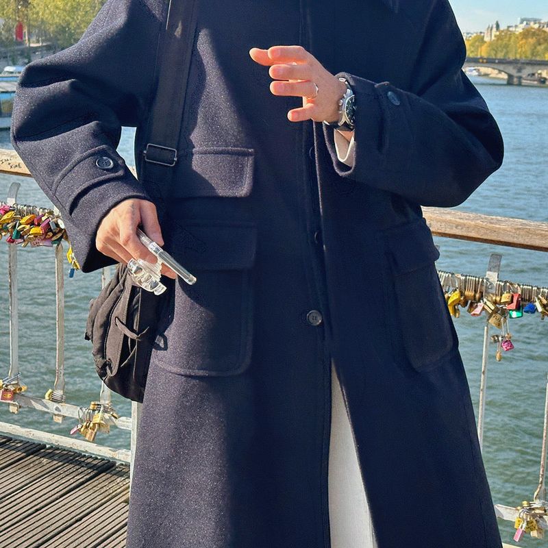 ASCLO Hidden Pocket Wool Coat (3color)