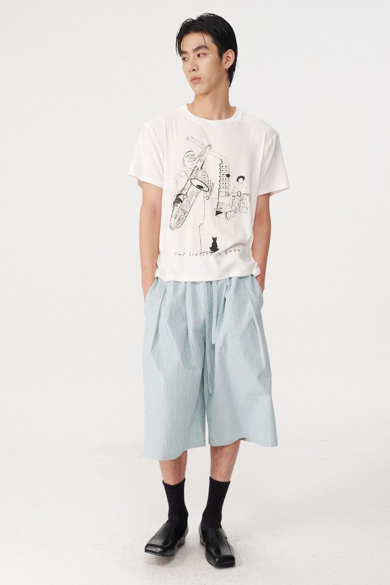 Jazz Cat Graphic Tee
