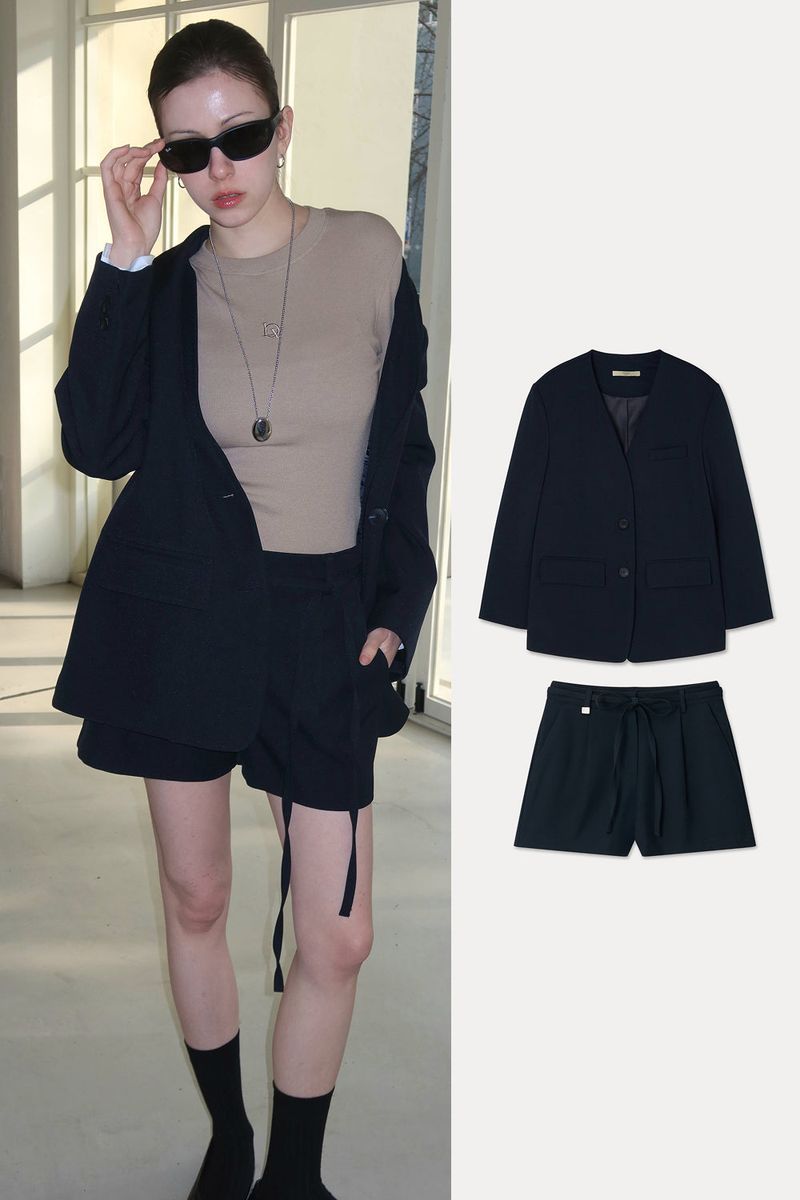 Loventina（ラヴェンティナ）の「[SET-UP] TAILORED MINI PANTS SET（Setup）」