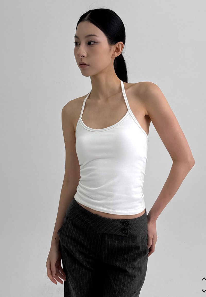 [MADE] Chico Halter String Sleeveless (Built-in Bra)