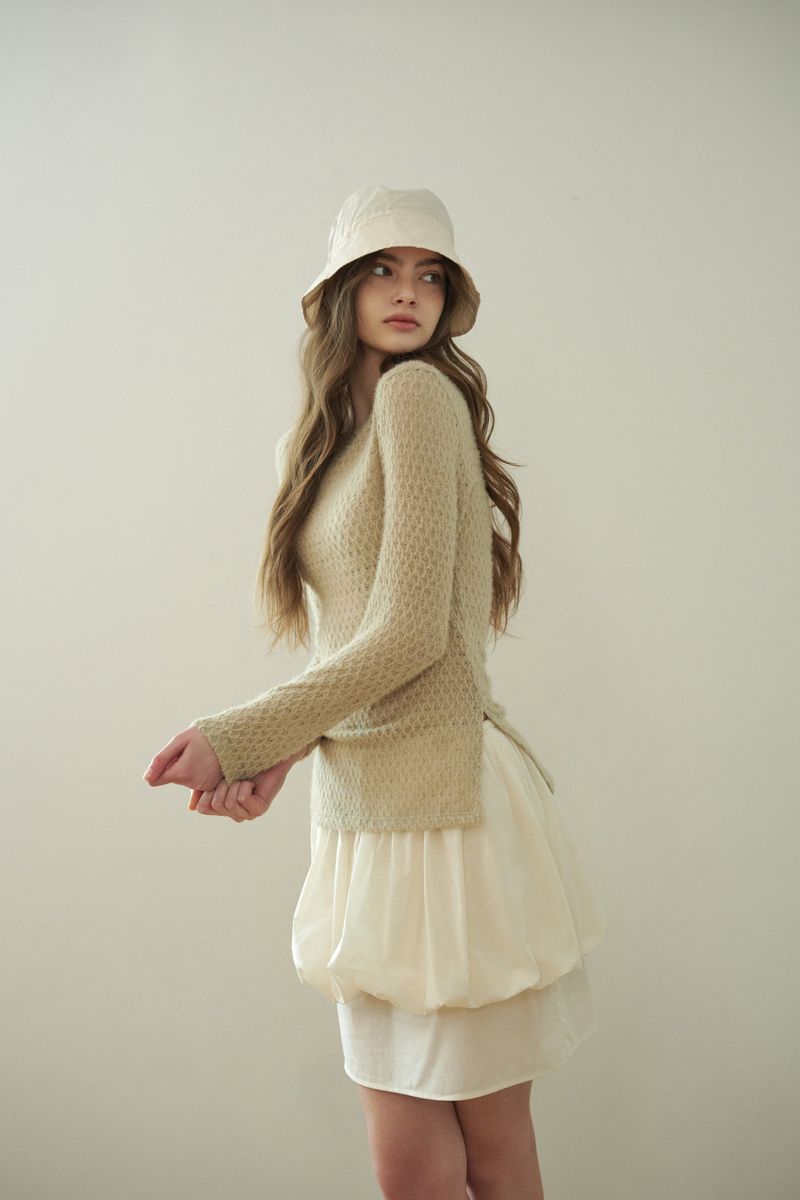 PERZ bucket hat_ivory