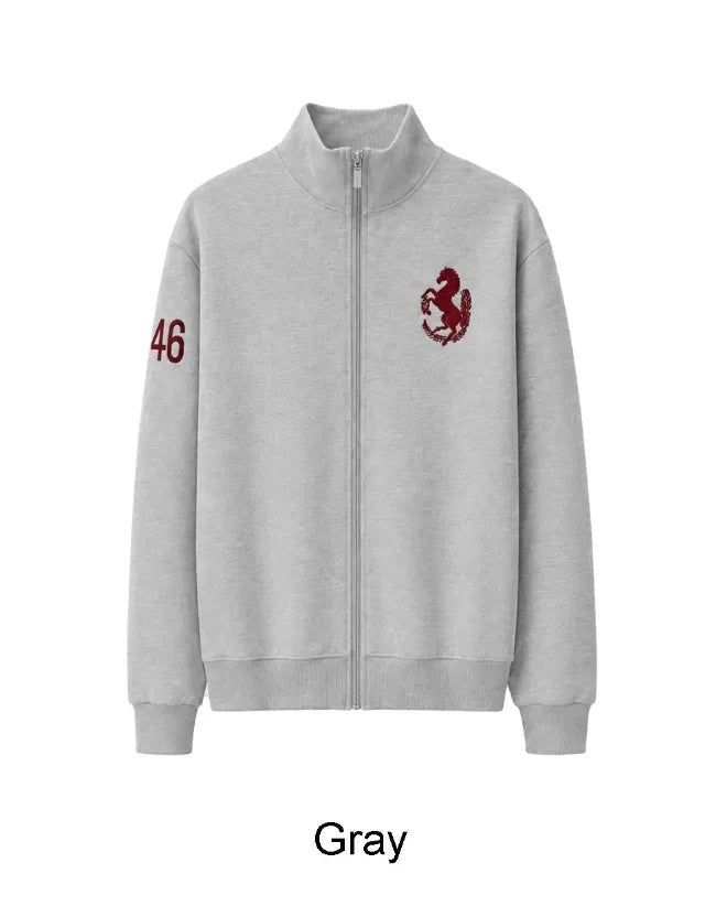 Nica Horse Embroidered Zip-Up