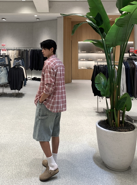 Akid Denim Carpenter Bermuda Banding Pants